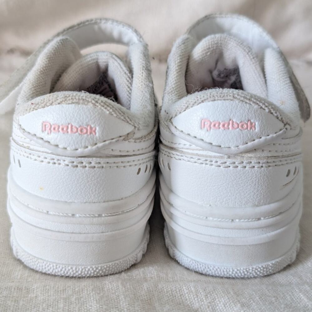 Reebok Toddler Girls Club C Double Platform White Pink size 5c - Picture 5 of 6